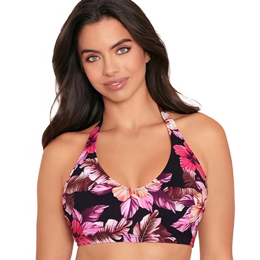 New SKINNY DIPPERS MOWIE Peppermint Plunge Bikini Halter SIZE LARGE NWT